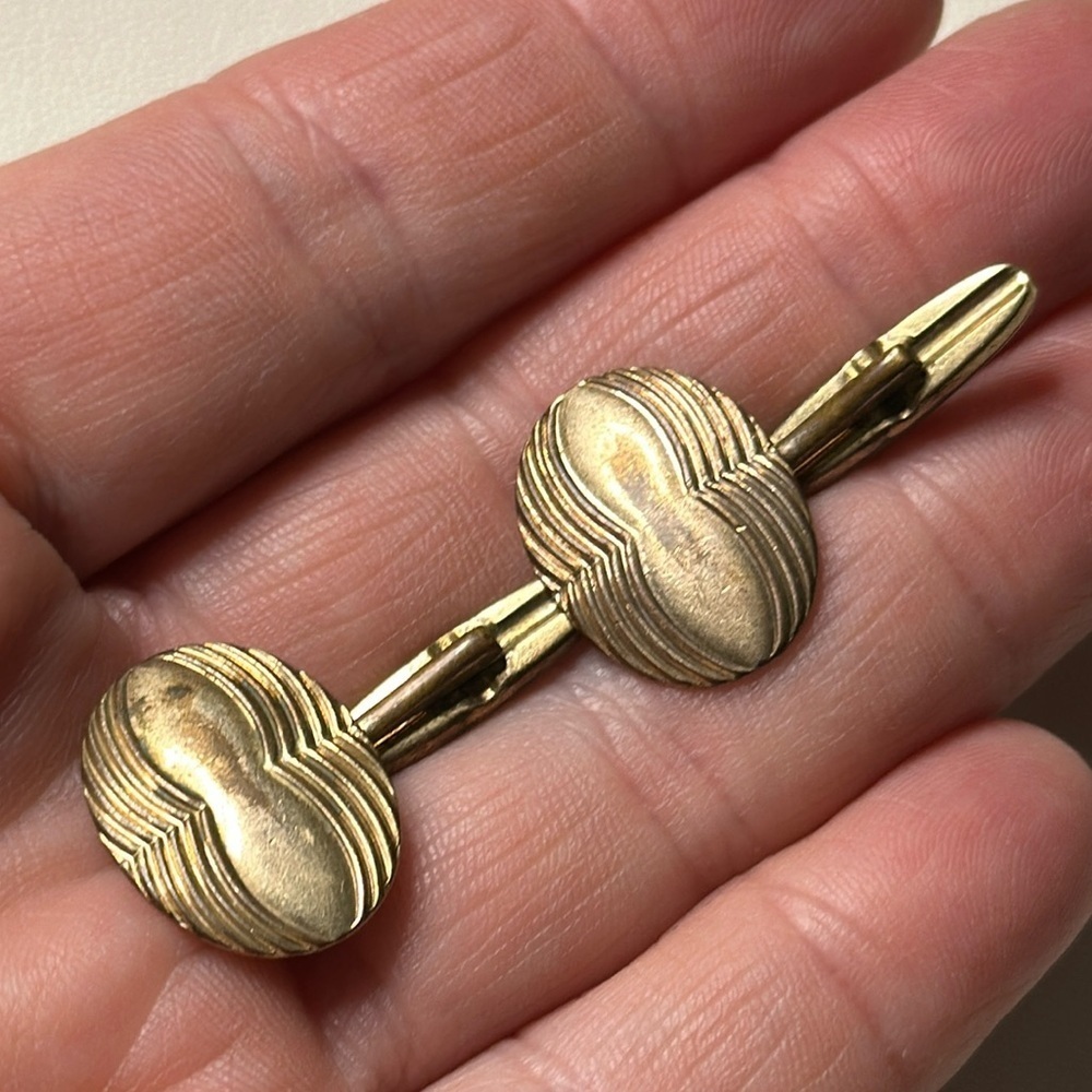 Vintage Gold toned men’s  cuff links
